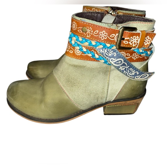 Socofy Boho ankle Boots 8/38 - Picture 6 of 9